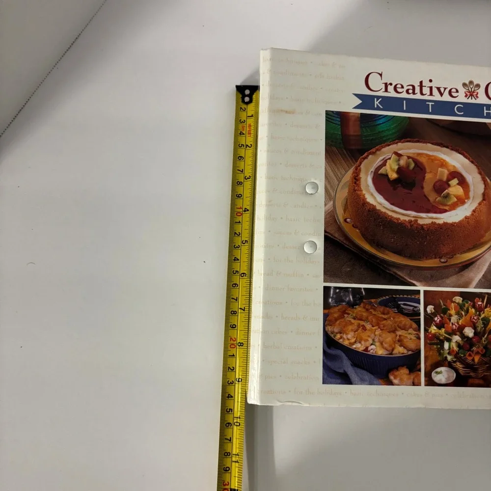 Creative Cook's Kitchen Recipe Card Binder 1998 IMP Hardcover Recipe Organizer